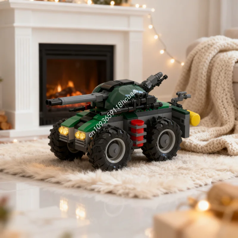 

327 шт. MOC футуристический танк, городская модель, строительные блоки, сборка рождественских подарков, сделай сам, строительные игрушки, образование, креативная идея