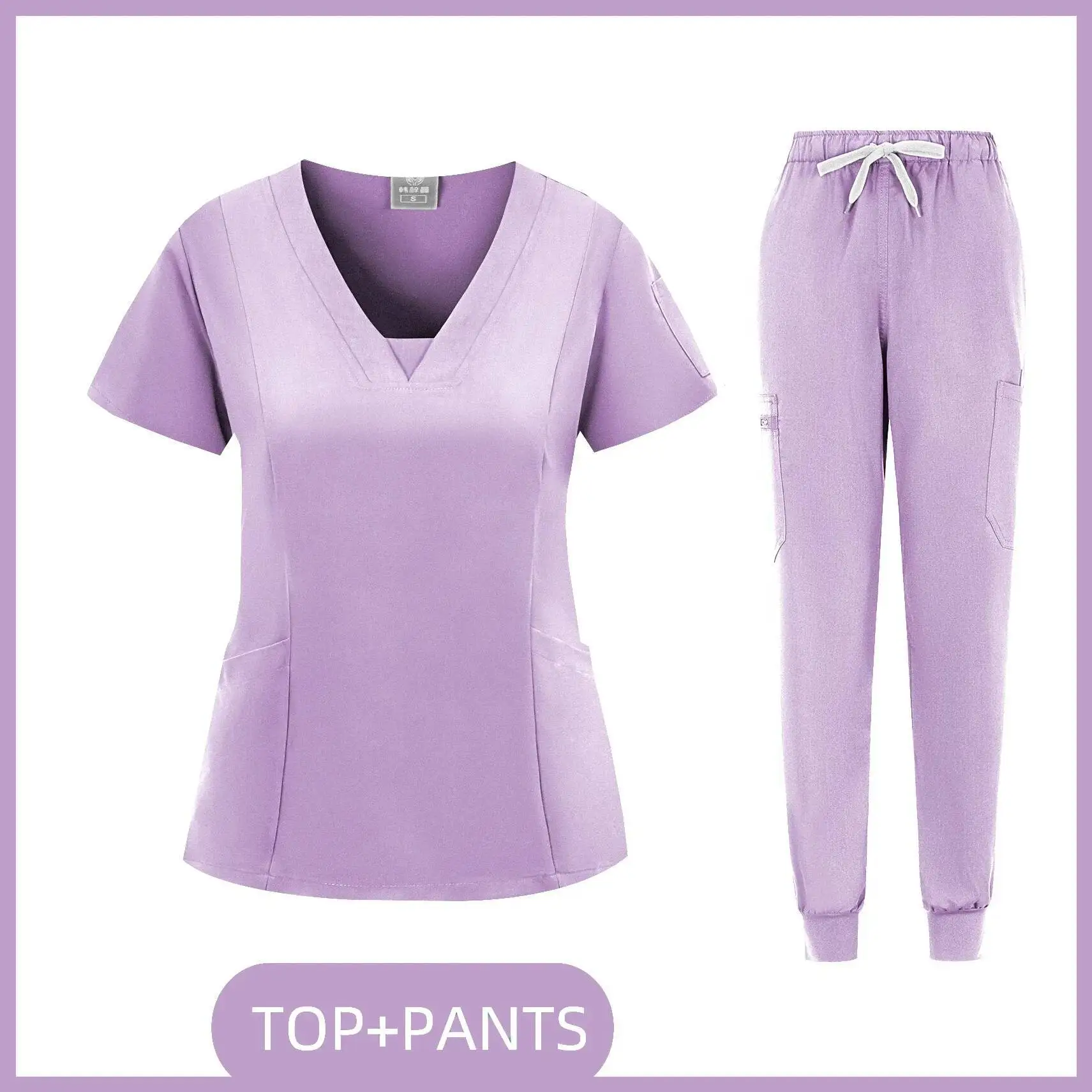 Schönheit Operationssaal Kleidung Uniformen Krankenhaus Arbeits Scrubs Set Medizinische Krankenschwester Zahnchirurgie Anzug Arbeitskleidung