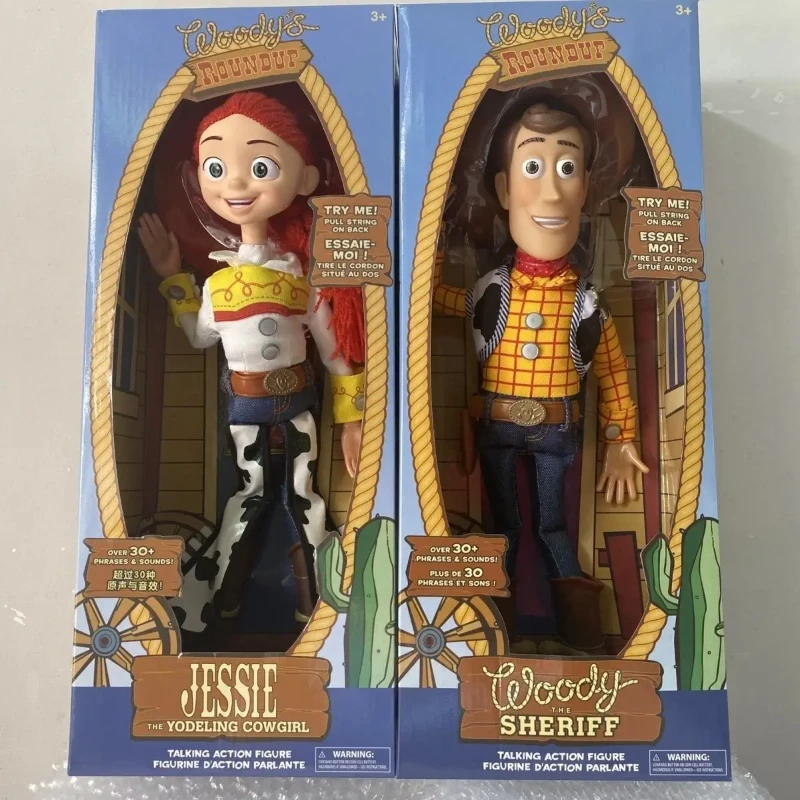 New Disney Toy Story 4 Talking Woody Buzz Jessie Rex Action Figures Anime Collectible Model Statue Toy Decor Ornament Collection