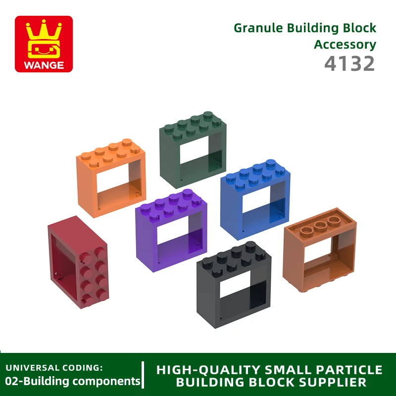 20 Pcs/lot 4132 Window Frame Building Blocks Moc Door Frame Color Accessories Compatible with Brick DIY Children's Toy Gift Box