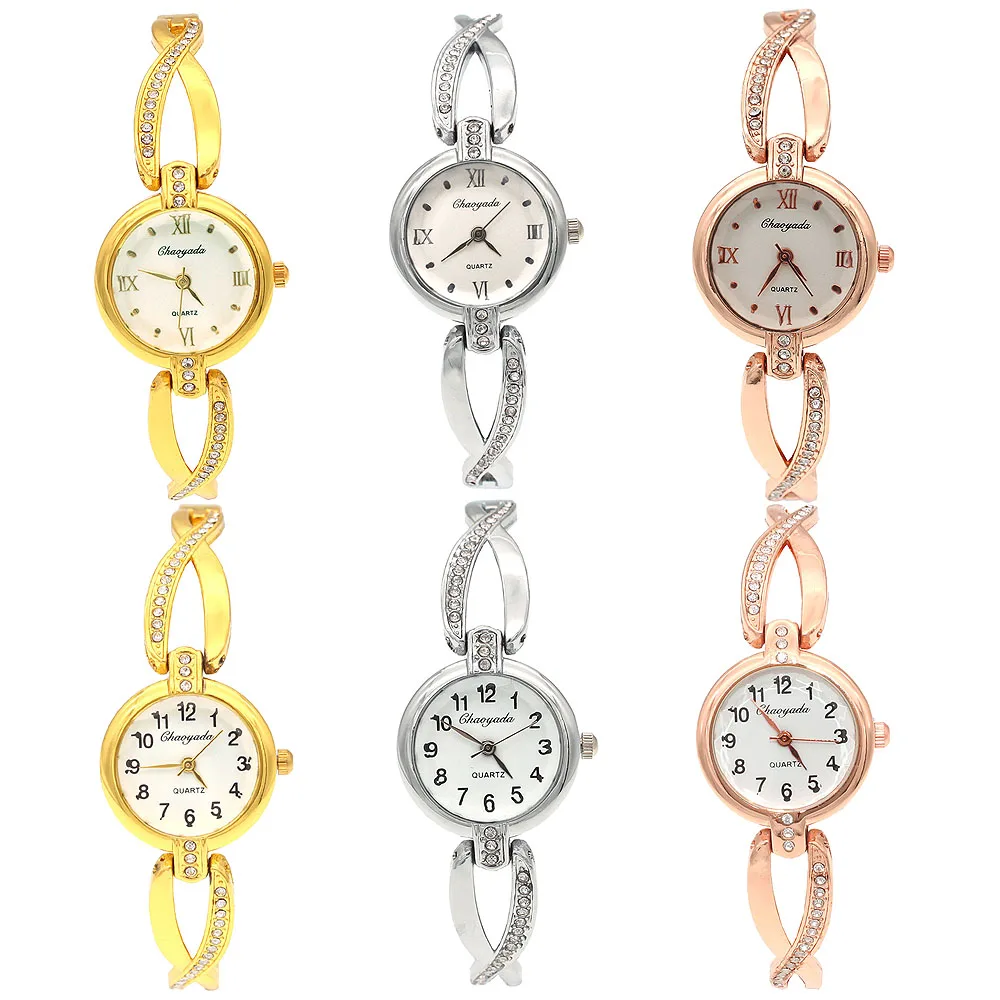 

6Pcs Luxury Stainless Steel Bracelet Watches for Women Ladies Quartz Dress Watch