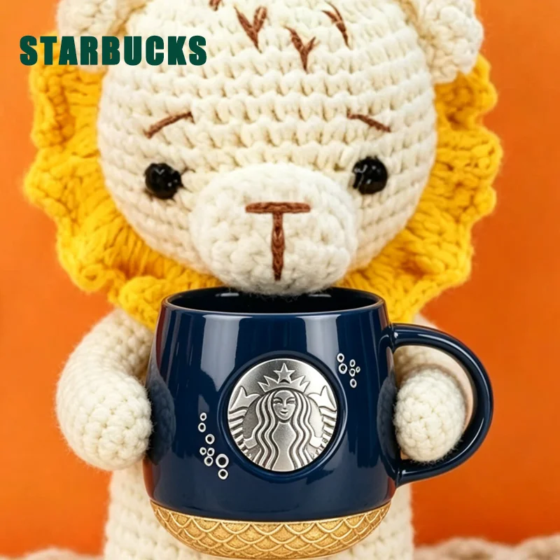 Mug Starbucks épaissi résistant à la chaleur, base stable en écaille de poisson, tasse pratique à tenir pour les loisirs quotidiens
