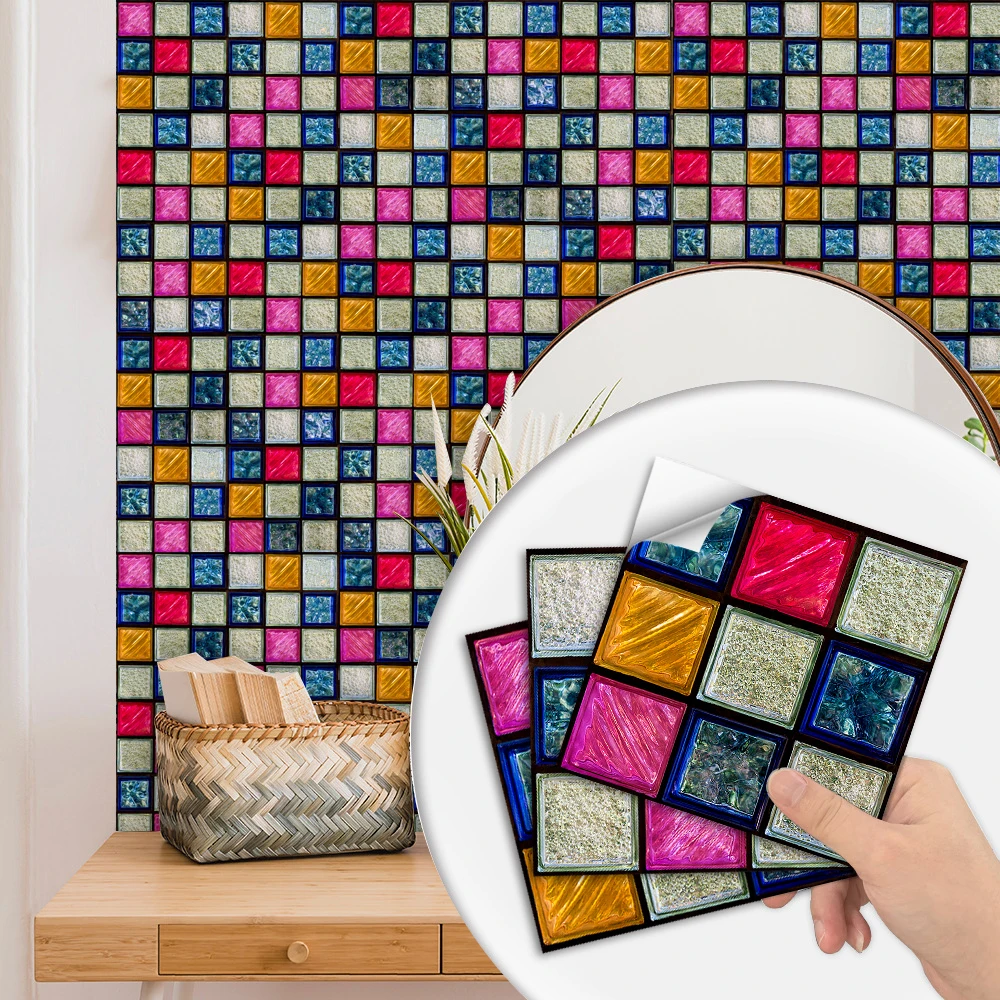 10Pcs Flat Mosaic C… - image