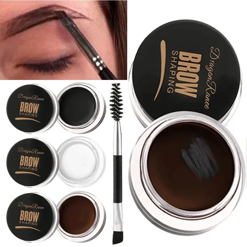 3D Natural Wild Eyebrow Cream Matte Brown Black Wild Eye Brow Enhancers Waterproof Long Lasting Makeup Concealer Cosmetic Tools