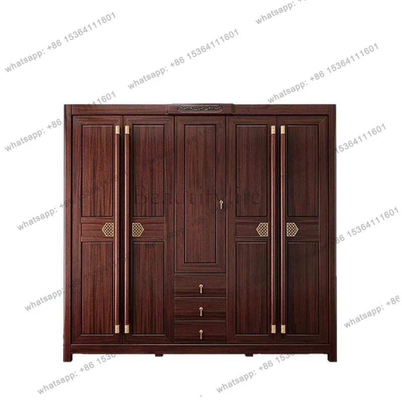 PG Luxury Brown Hall Wardrobes Closet Tall Modular Lounges Wardrobes Closet Storage Drawers Guarda Roupa Casal Furniture Home