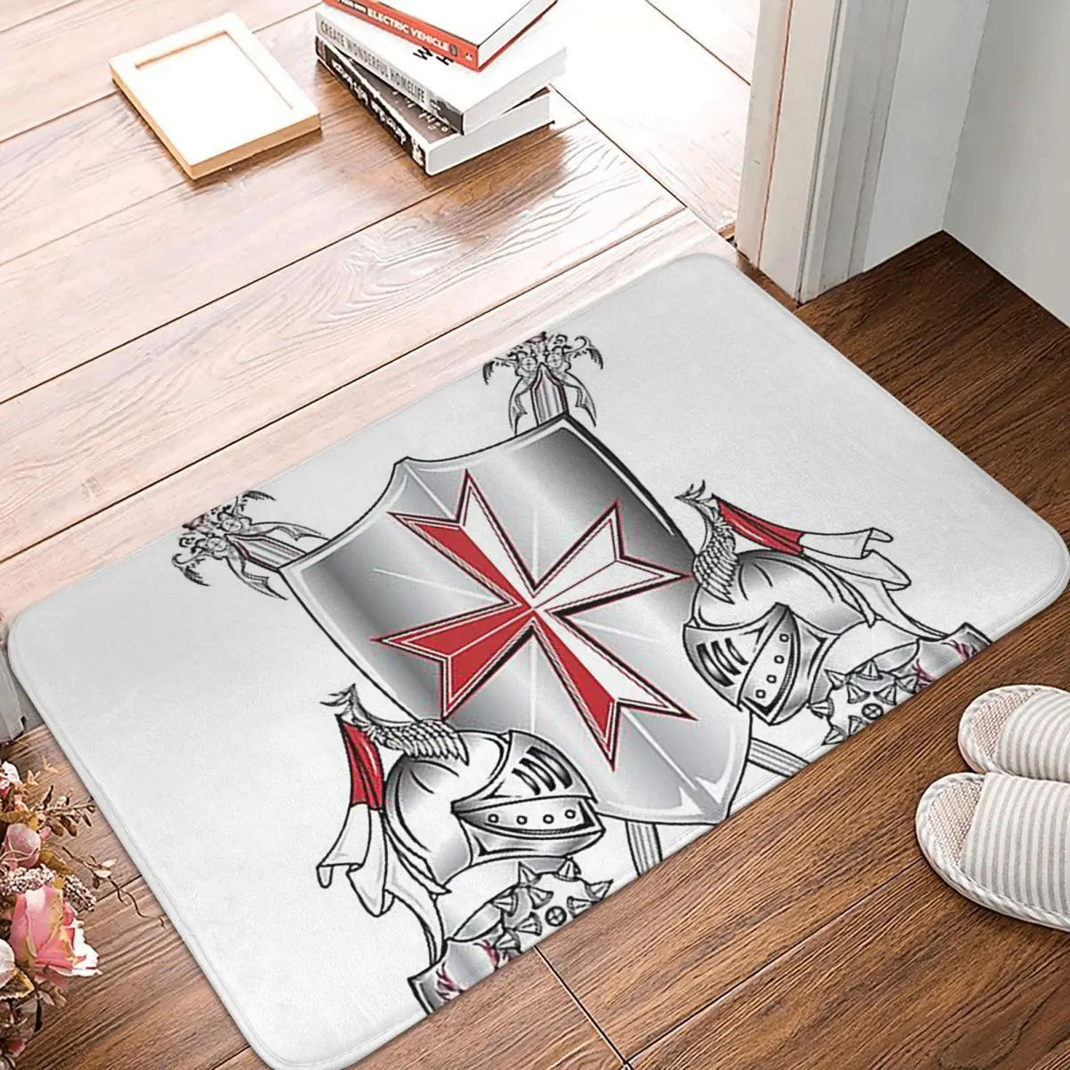 

Нескользящий коврик Knights Templars Cross Maltese, напольный коврик, ковер для кухни, входа, дома, ванной комнаты, гостиной, коврики для ног