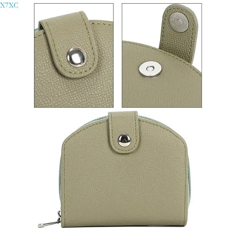 x7xc女性ショート財布カードホルダー小さな財布PUレザーコイン財布ソリッドカラーウォレットスタイリッシュな交換財布