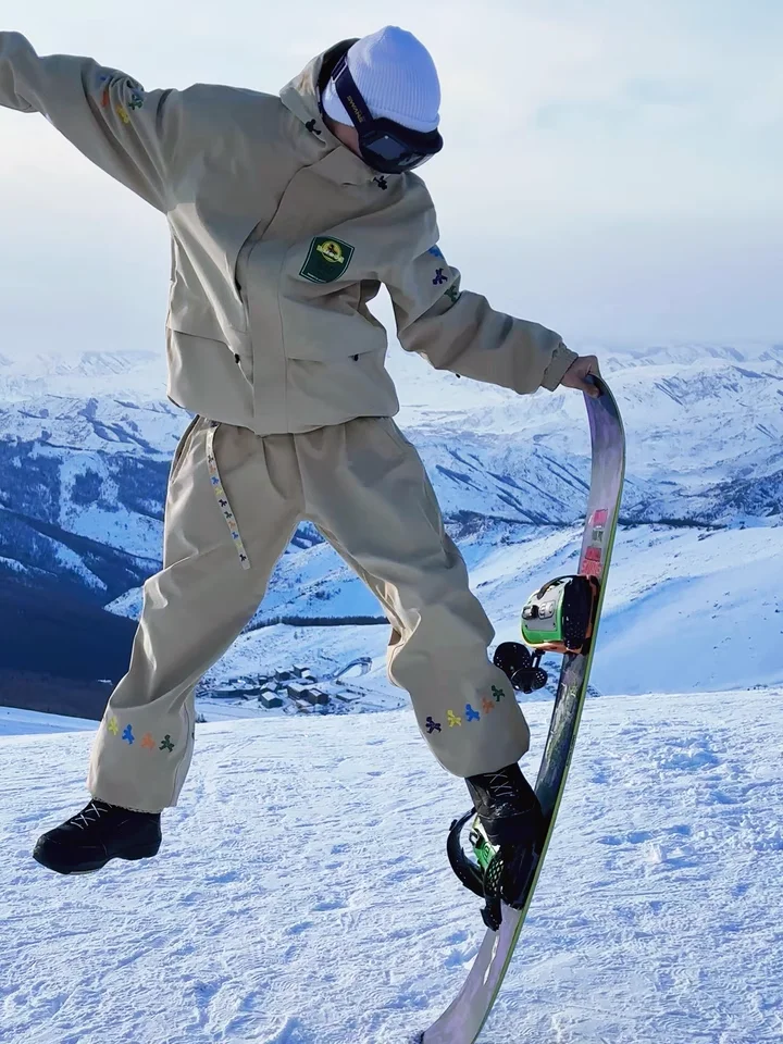 John Snow 2025, neuer professioneller wasserdichter Skianzug für Herren und Damen, warm, atmungsaktiv, Schneemantel und Hose im amerikanischen Stil – Detail 1