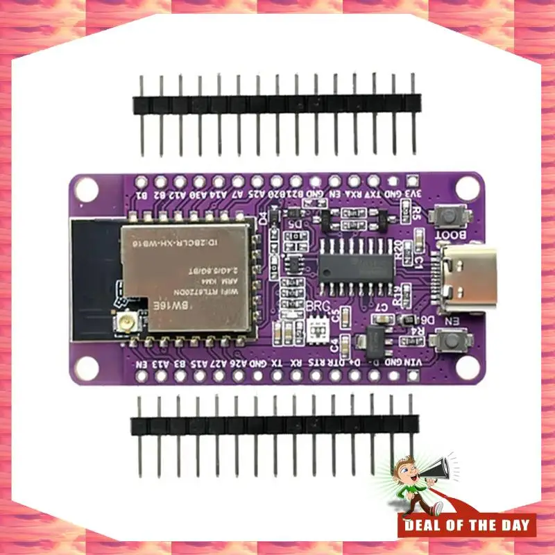24-Hour Delivery 3X RTL8720DN Dual-Band Wifi Bluetooth Module NICEMCU BW16 Development Board Onboard  Antenna, Unwelded