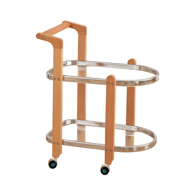 

Sofa side cabinet living room small coffee table simple trolley movable shelf