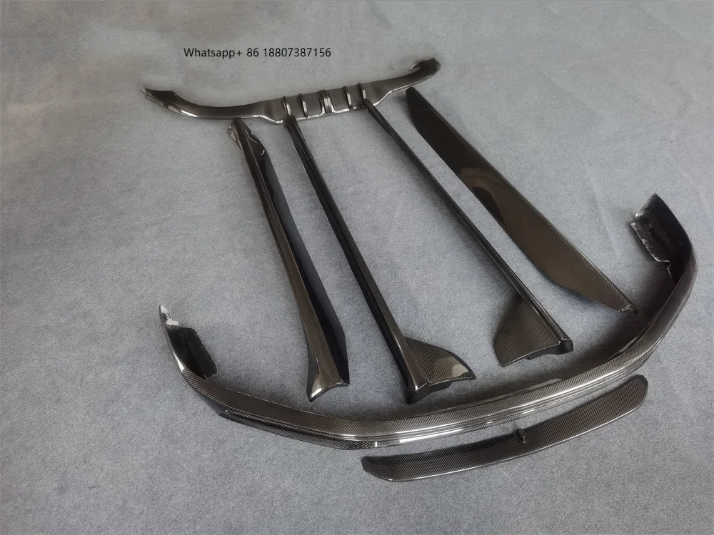 

Высококачественный карбоновый обвес (передний сплиттер, задний диффузор, боковые юбки) для Porsche 911 992 в стиле Techart (обновленный)