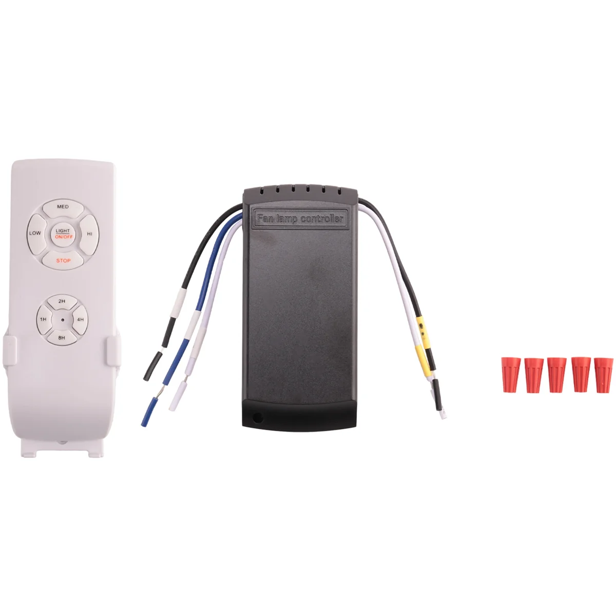 Kit de télécommande universel pour lampe de ventilateur de plafond, interrupteur de réglage de la synchronisation, émetteur et récepteur, vitesse du vent réglable, AC 220V