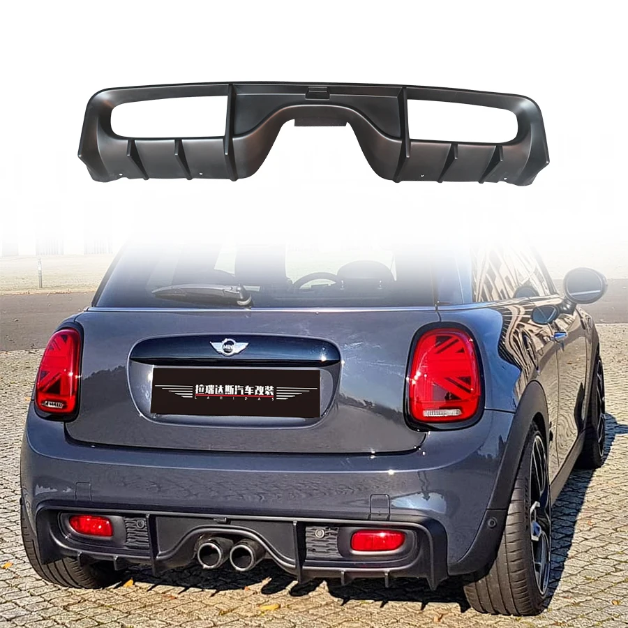 

For 2014-2021 MINI F55 F56 F57 COOPER S Rear Diffuser Bumper Rear Lip Splitters FRP Material Car External Body Kit Car