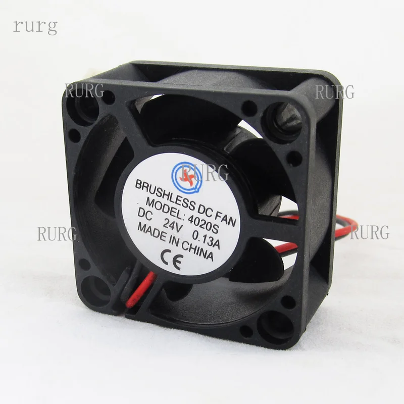R+ 1-piece brushless DC cooling fan, 40x40x20mm, 4020, 5 blades, 24V, 2-pin, 2.54 connector