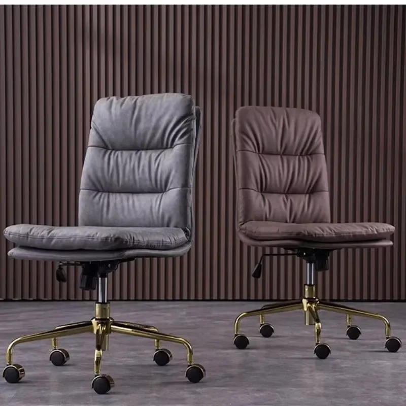 Nordic Small Office Chair Visitor Roller Modern White Relaxing Office Chair Ergonomic Comfortable Chaise De Bureau Furniture