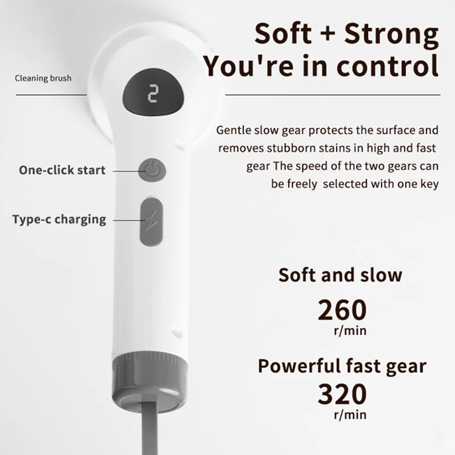 전기 회전 청소 브러시, 무선 전기 욕조 및 주방 타일 청소 브러시,