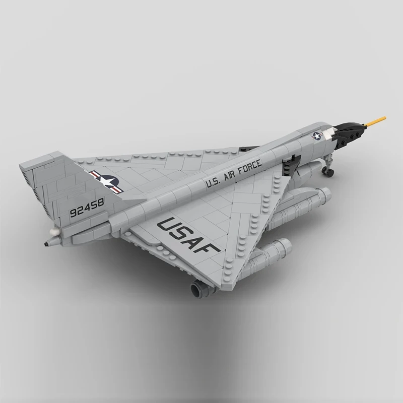 

582 шт. MOC, современный военный масштаб 1:72, B-58, модель истребителя Rogue, собранные строительные блоки, игрушки, подарок для детей