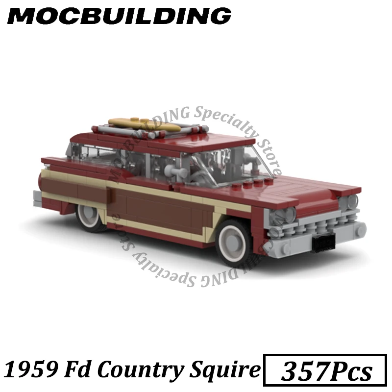 

City Car 1959 Country Squire Display Model Moc Building Bricks DIY Model Assemble Model Toy Birthday Gift