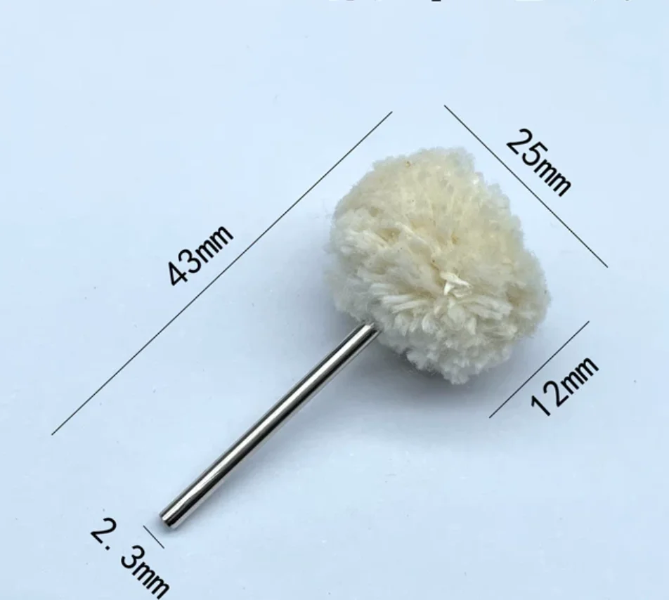 100Pcs White Yarn Polishing Cloth Buffing Wheels for Dremel And Rotary Tools - Soft Abrasive Buff Wheels for Jewelry Polishing