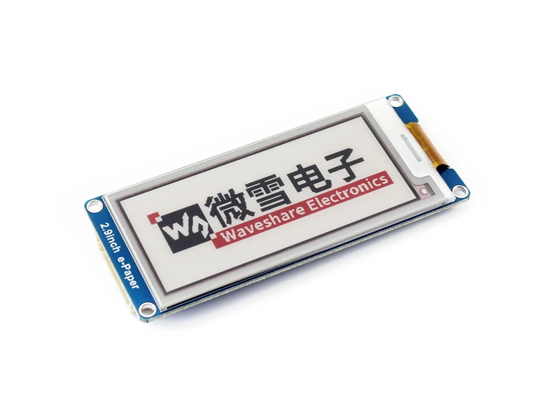 Waveshare 2.9inch E-Ink display module,2.9'' e-paper,296x128,Three color:red,black,white, SPI interface,No backlight,wide angle,