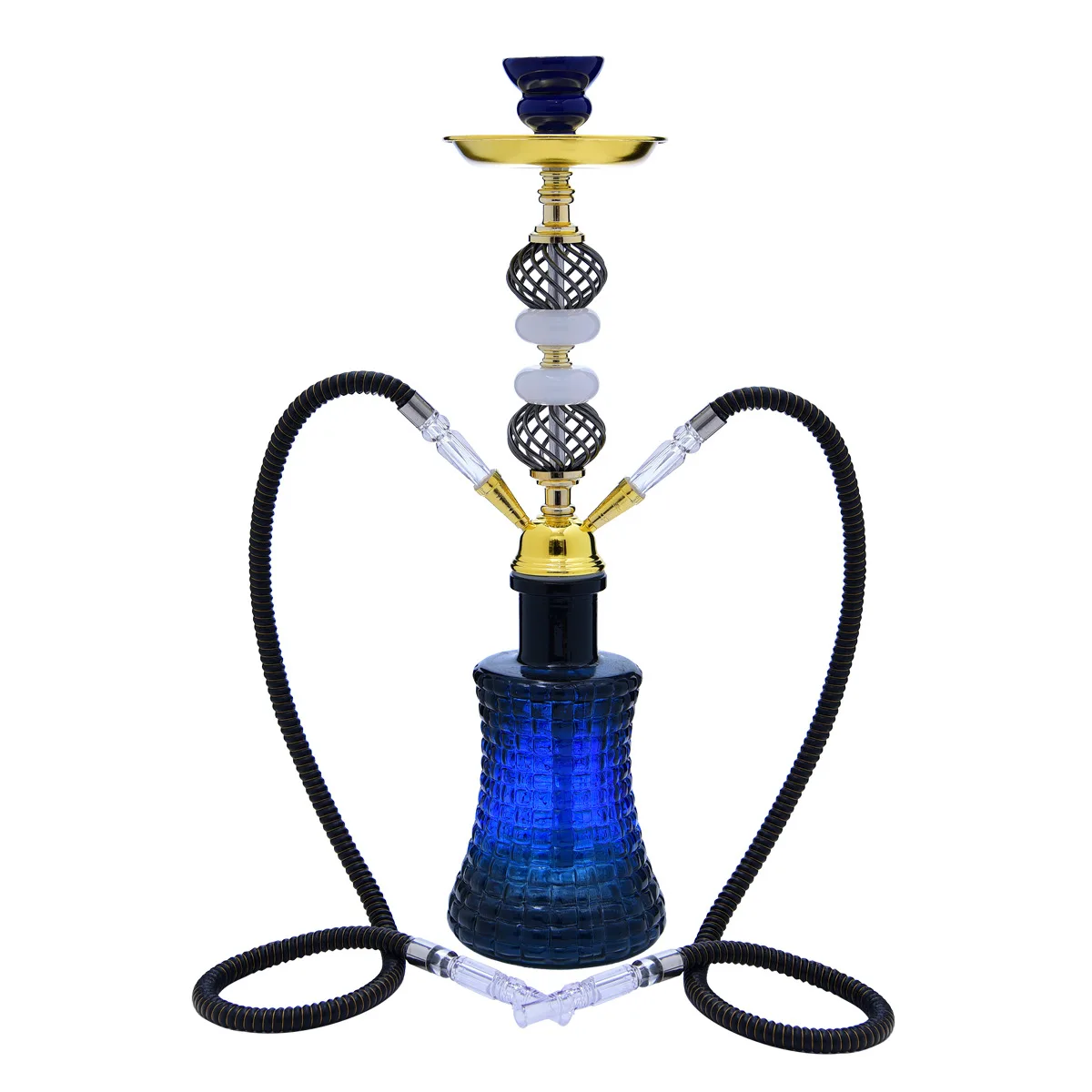 

Double Tubes Shisha Hookah Glass Made Delicate Shisha Hookah Bulk Price For Bar Lounge High Quality