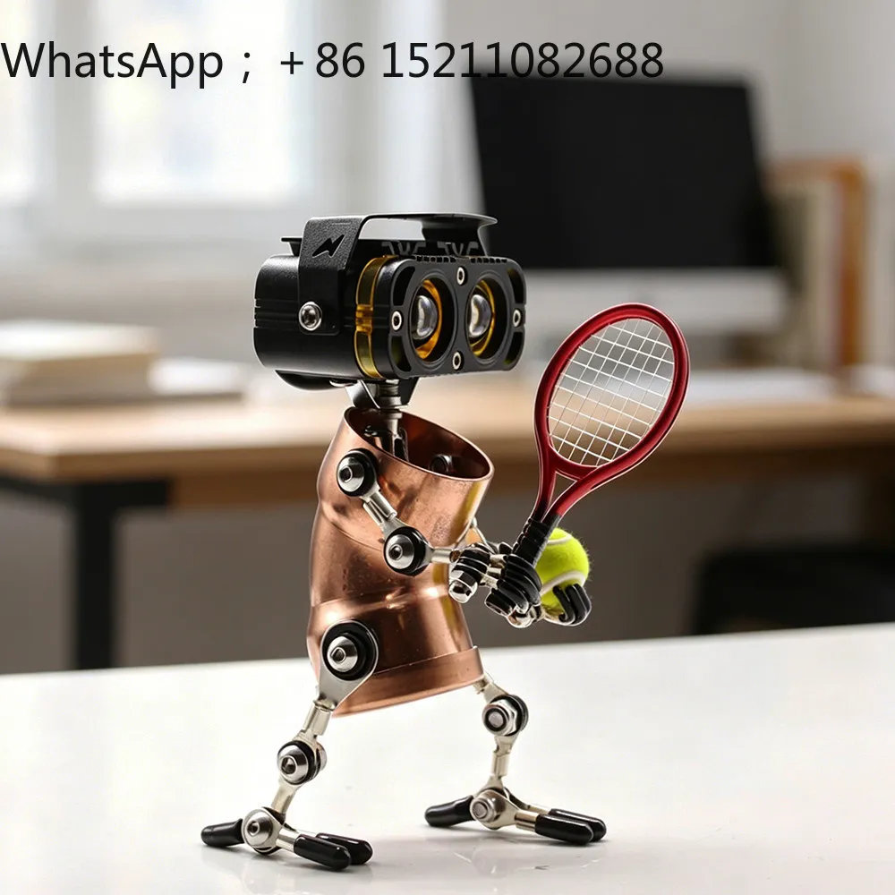 SCY gives friends a small birthday gift, exquisite robot table creative ornament