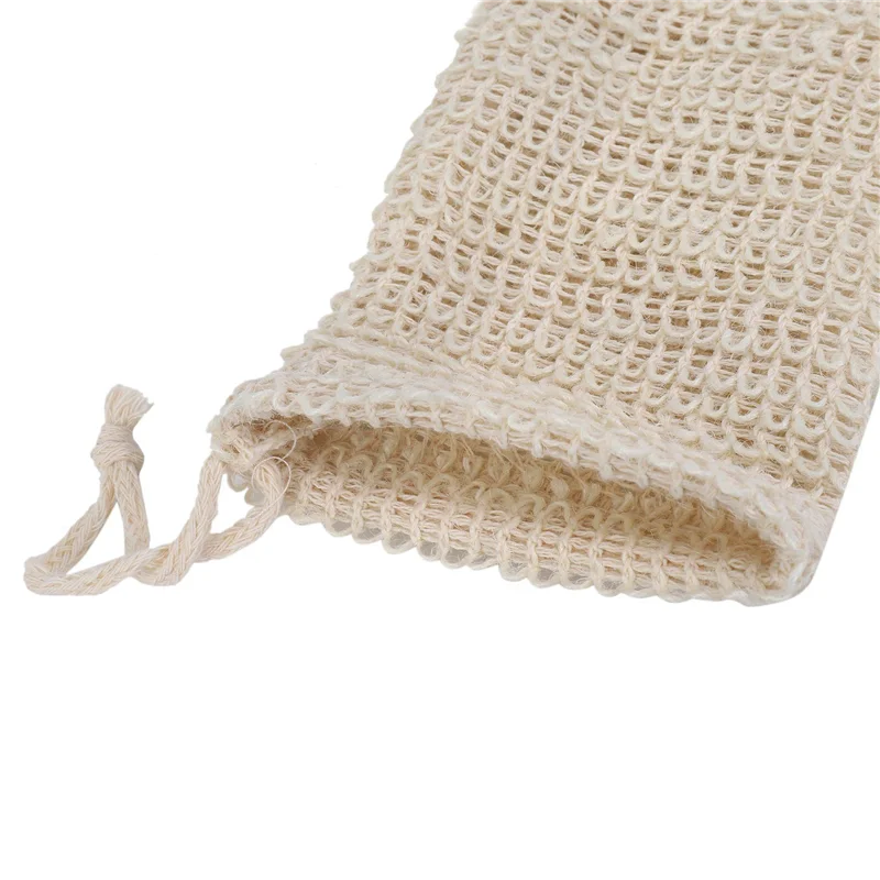 【PASSIONE 】60 Pack Natural Sisal Soap Bag Exfoliating Soap Saver Pouch Holder