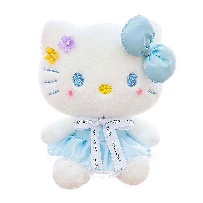 Sanrio Peluche Hello Kitty Bambola Grande Peluche per Bambini Compleanno Regalo di Natale Simpatico Kawaii Kitty Cat Peluche per Ragazze Bambola