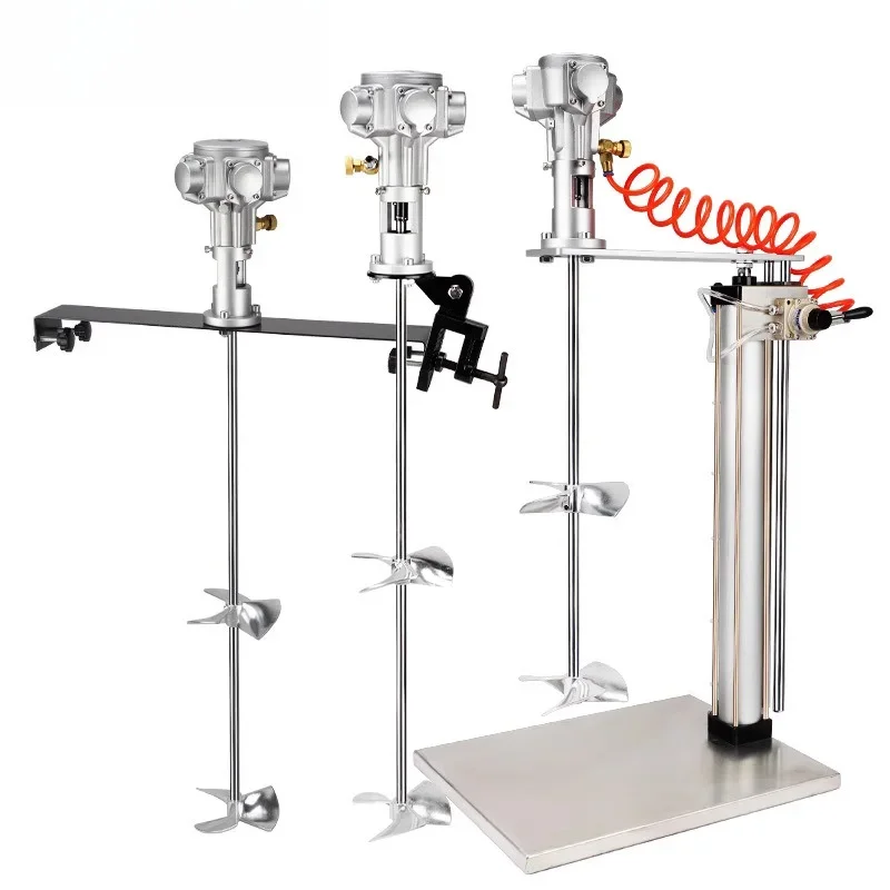 

Pneumatic mixer, desktop mixer, lift type