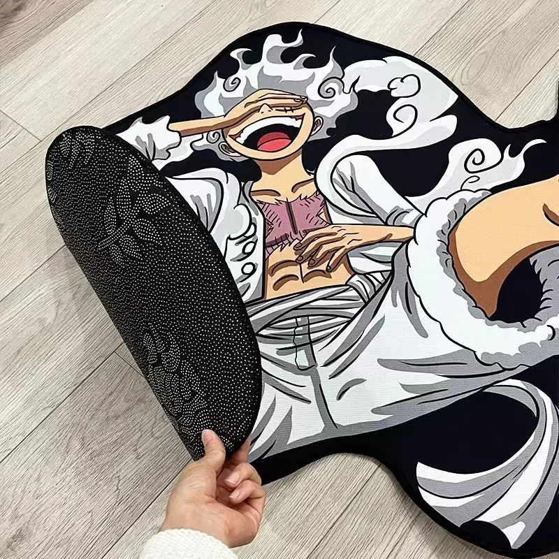 One Piece Luffy Gear 5 Shaped Anime Room, Manga Cartoon, Irregméthanol Lea, Home Decoration, Tapis, Polymères coordonnants pour canapé, Salon