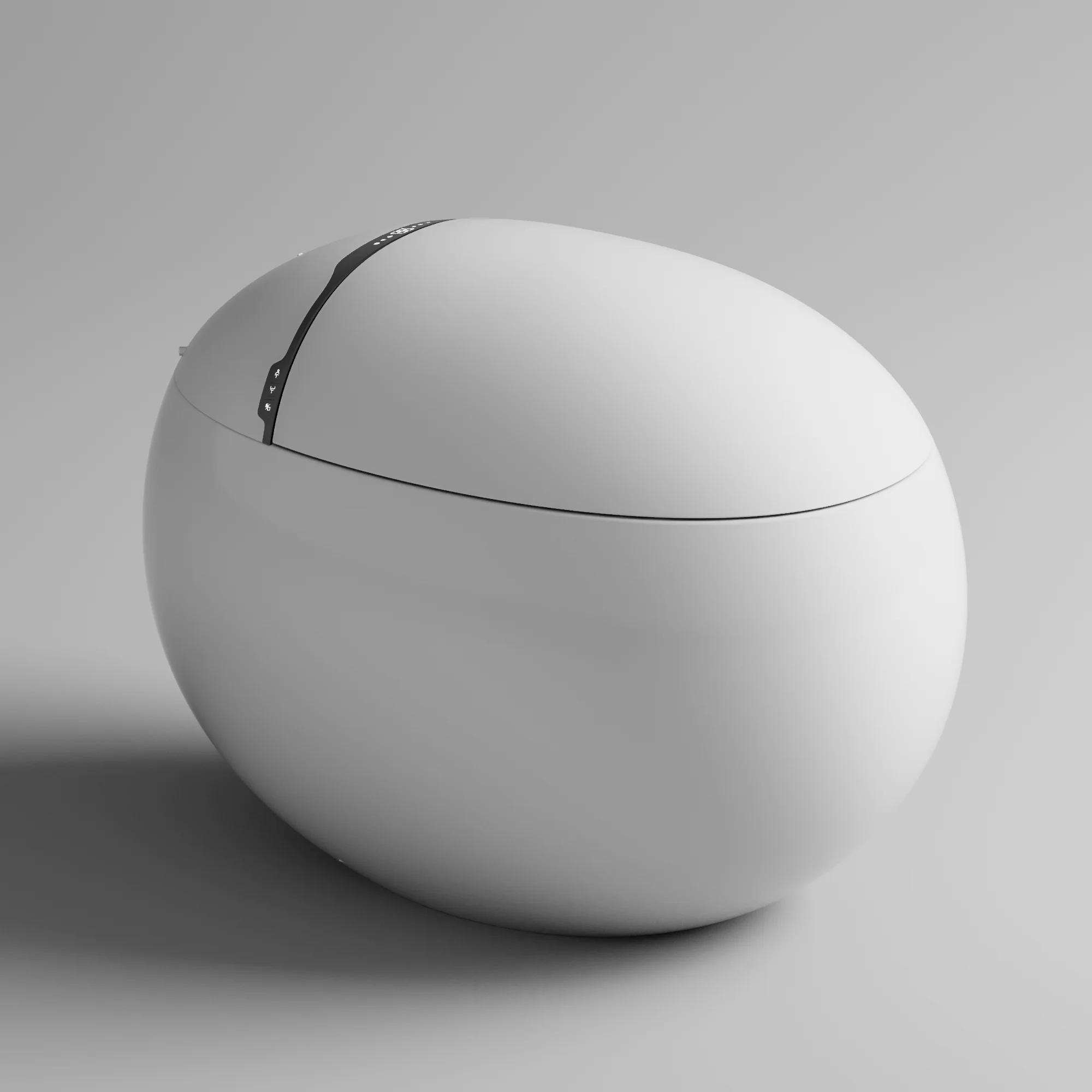 

Egg Shape WC Floor Mounted Intelligent Water Closet Bathroom Ceramic Automatic Smart Toilet Bowl