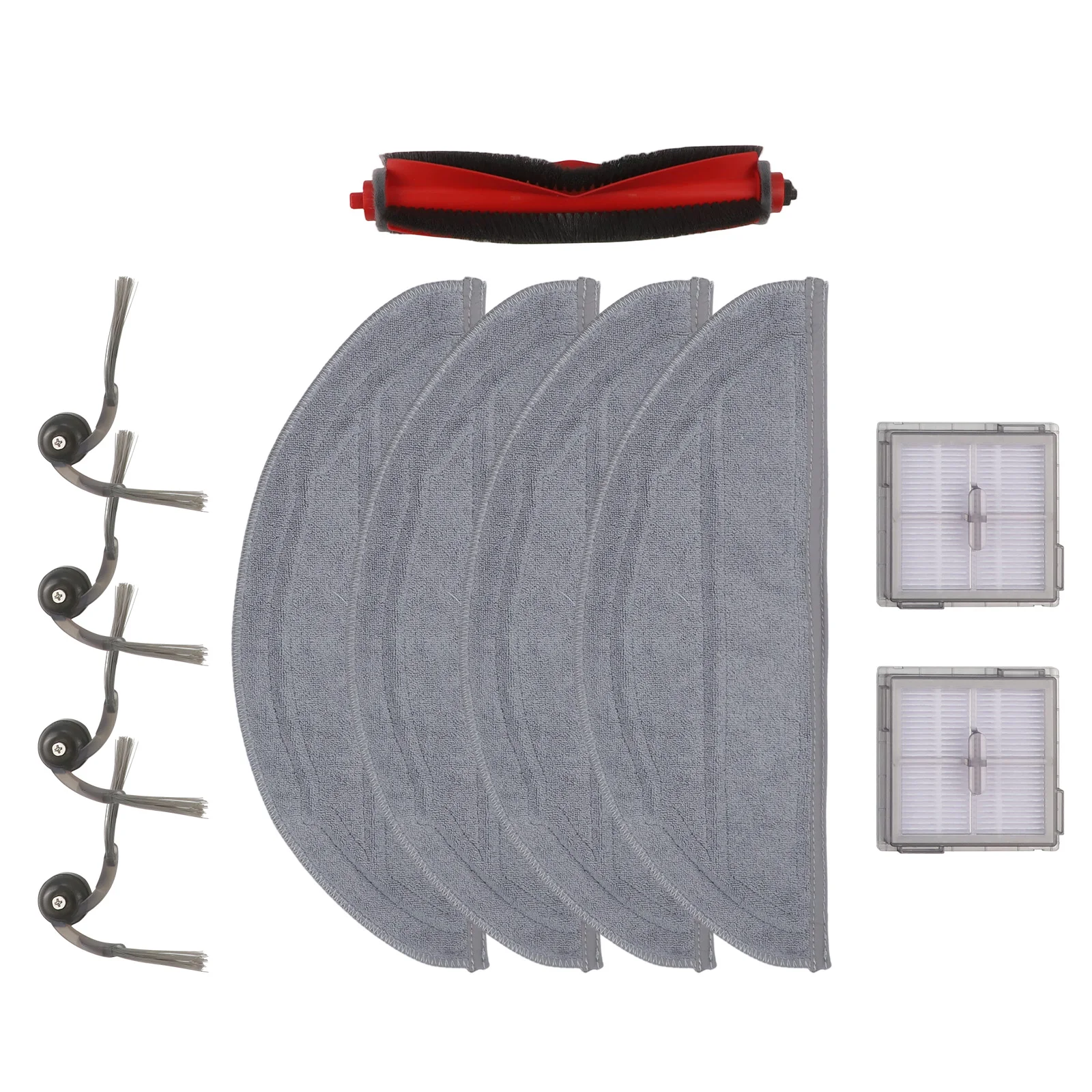 For Q10 S5+ VF VF+ for v For Q10V+ Compatible Kit Containing Main Brush Side Brushes Filter and for washable Mop Cloths