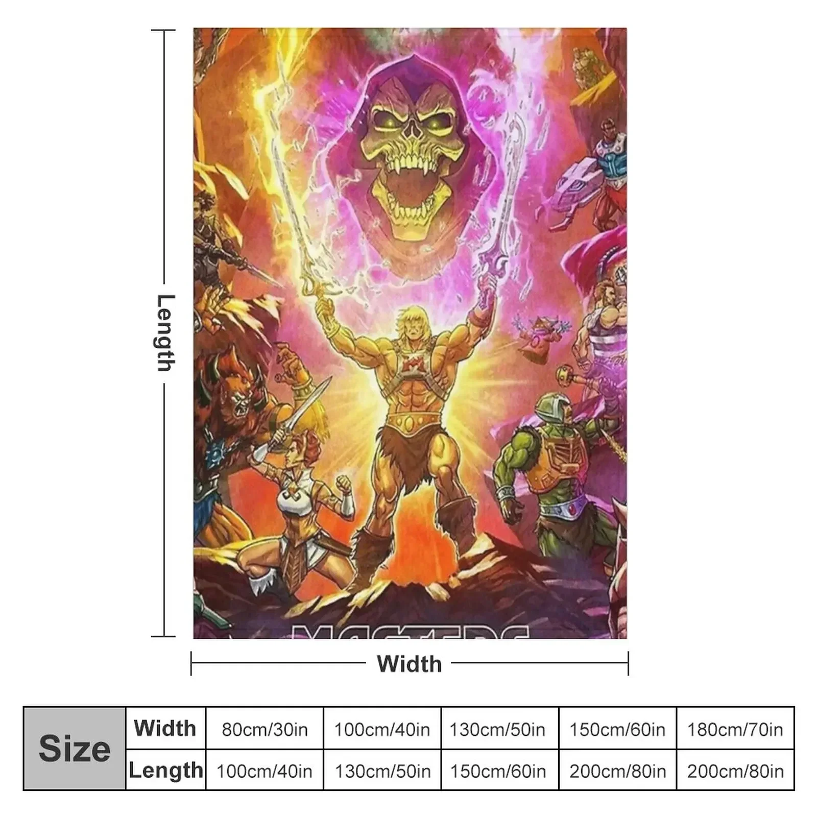 Masters of the universe revelation Throw Blanket Bed Decoratives Designers blankets ands Blankets