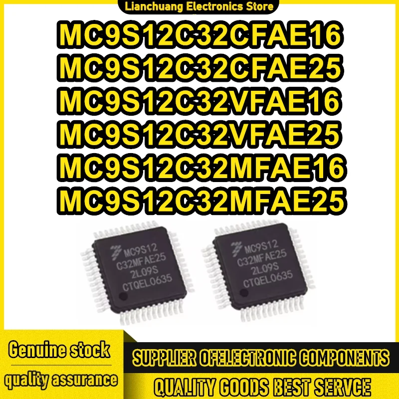 

MC9S12C32CFAE16 MC9S12C32CFAE25 MC9S12C32VFAE16 MC9S12C32VFAE25 MC9S12C32MFAE16 MC9S12C32MFAE25 QFP48 микросхема 100% новый оригинальный