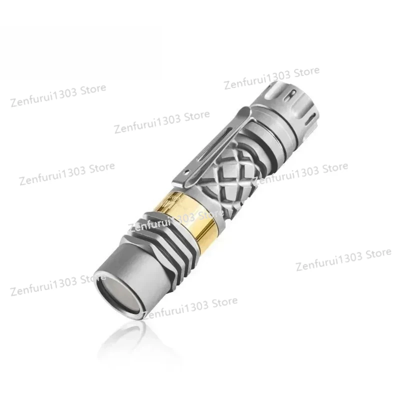 

Titanium 700 MetersThrow Mini White Flashlight 14500 Cells Torch