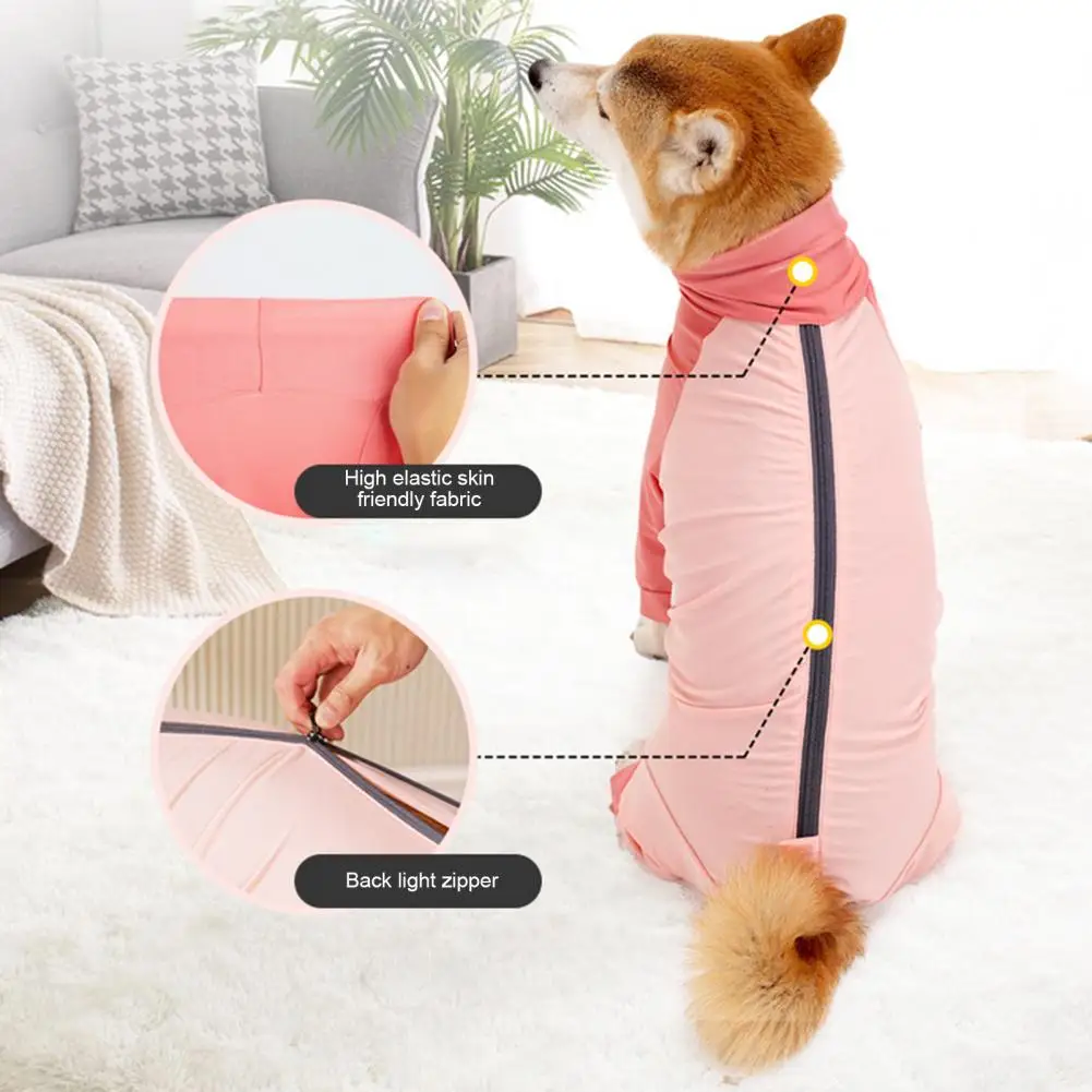 Dog Recovery Bodysuit Female Dog Spay Surgery Recovery Suit with Long Sleeves Abdominal Wound Jumpsuit for Pet for Dogs