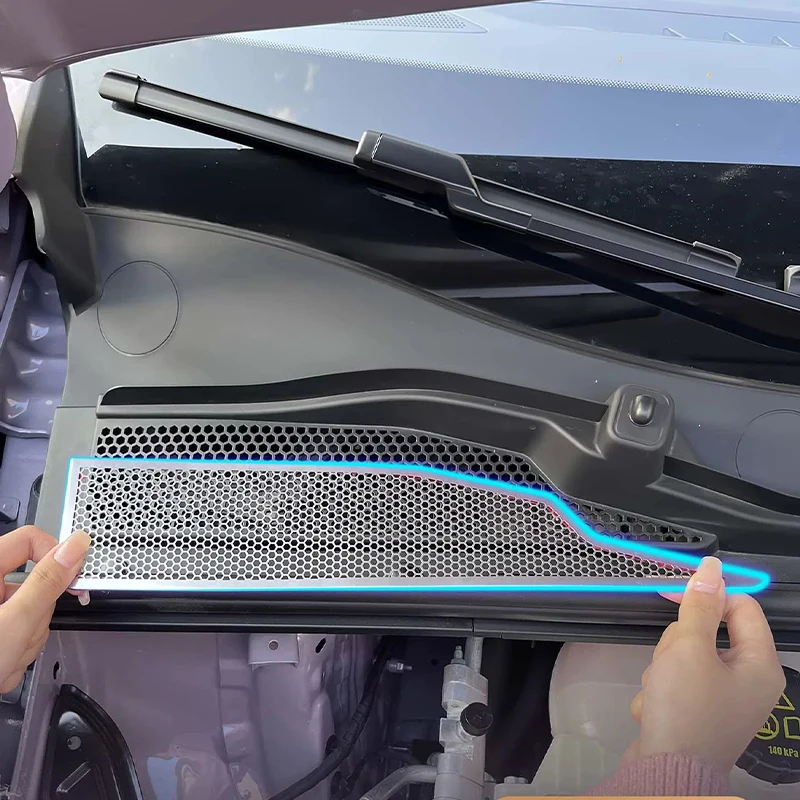

For 2026 MG4 Engine Hood Dust Protection Cover, Anti-Clogging Protective Grid, Automotive Interior & Exterior Mod Accessories