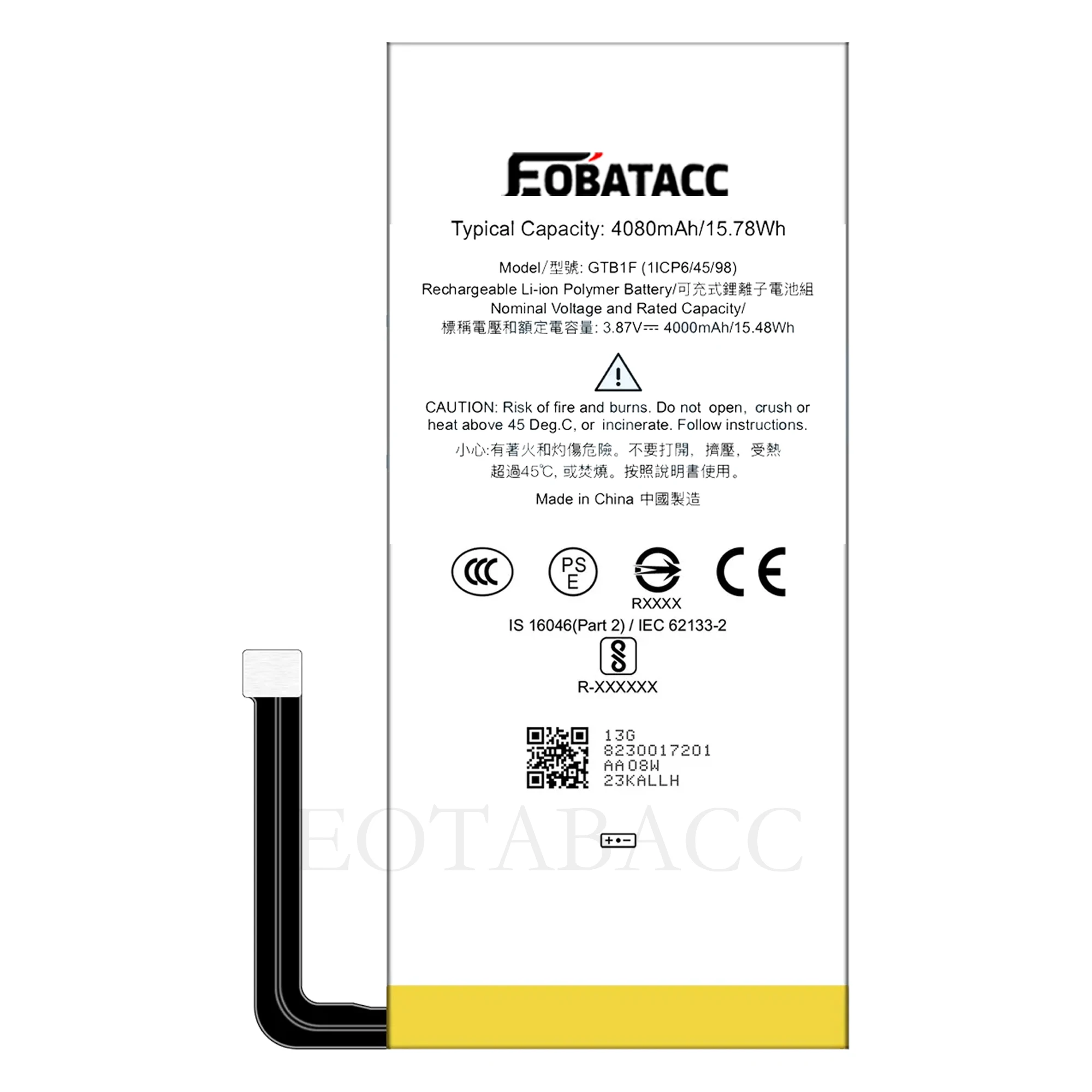 2025 YEARS EOBATACC 100% New 4080mAh GTB1F battery Pixel 5 For HTC Google Pixel 5 battery+ Free Tools
