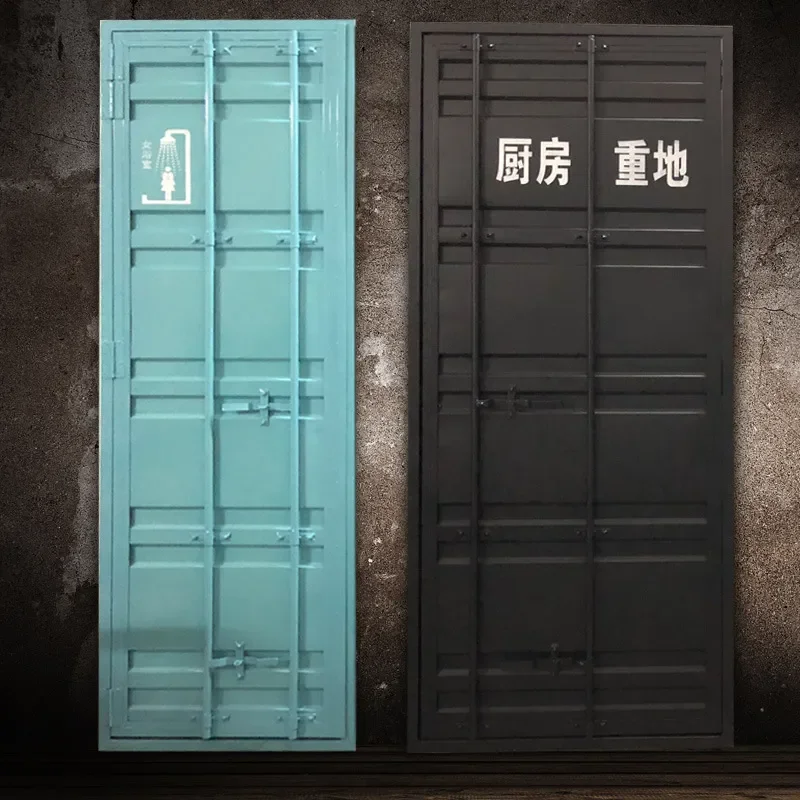 for Industrial Style Iron Door Container Door Fashionable Personalized Anti Theft Decorative Entrance Door Modern Simple