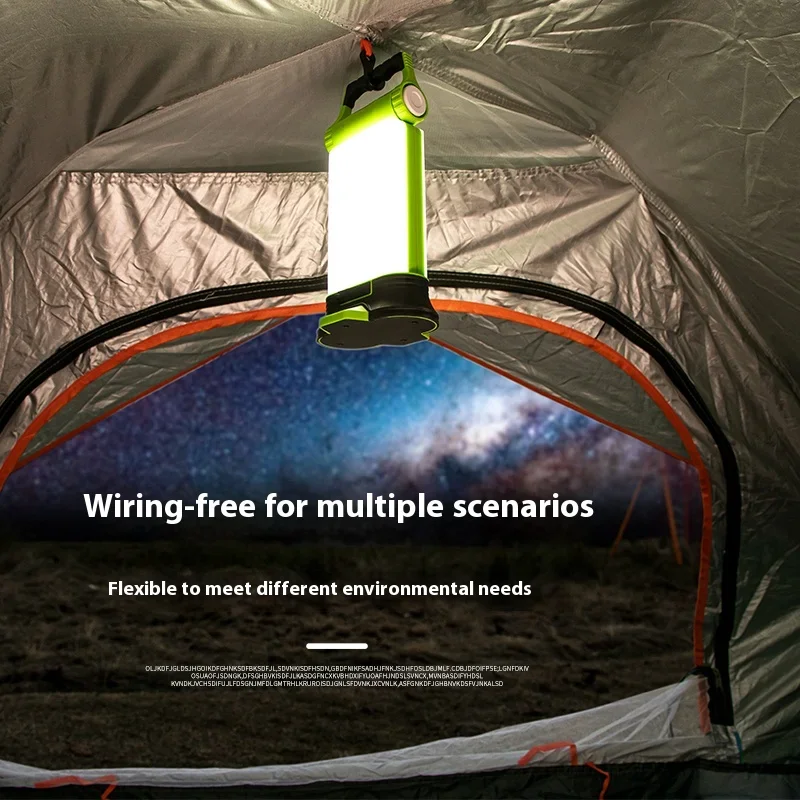 Imagem -03 - Portátil Multi-funcional Led Camping Luz Outdoor Hand Lamp Carregamento Usb Iluminação de Emergência