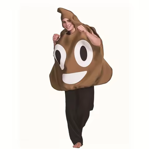funny poop costume - polyester - fun and innovative costume, suitable for Halloween, and various parties fits most adults