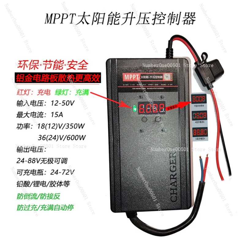 MPPT Solar Charge Controller 12V to 96V Universal 60A for Lithium Lead Acid Battery