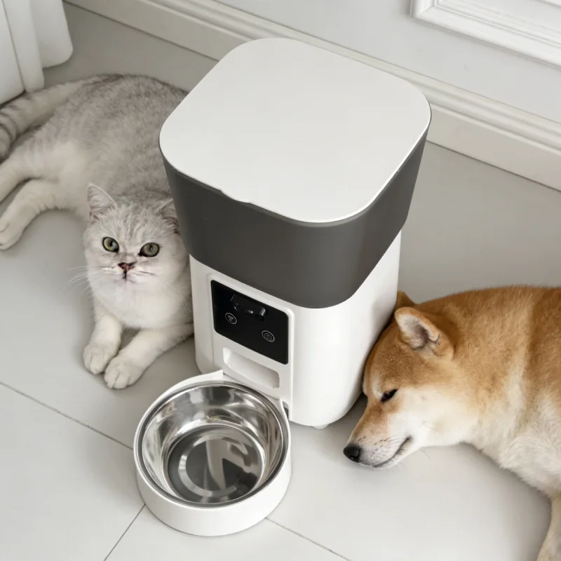 Comedero automático con cámara, voz y temporizador para perros y gatos - imagen 2