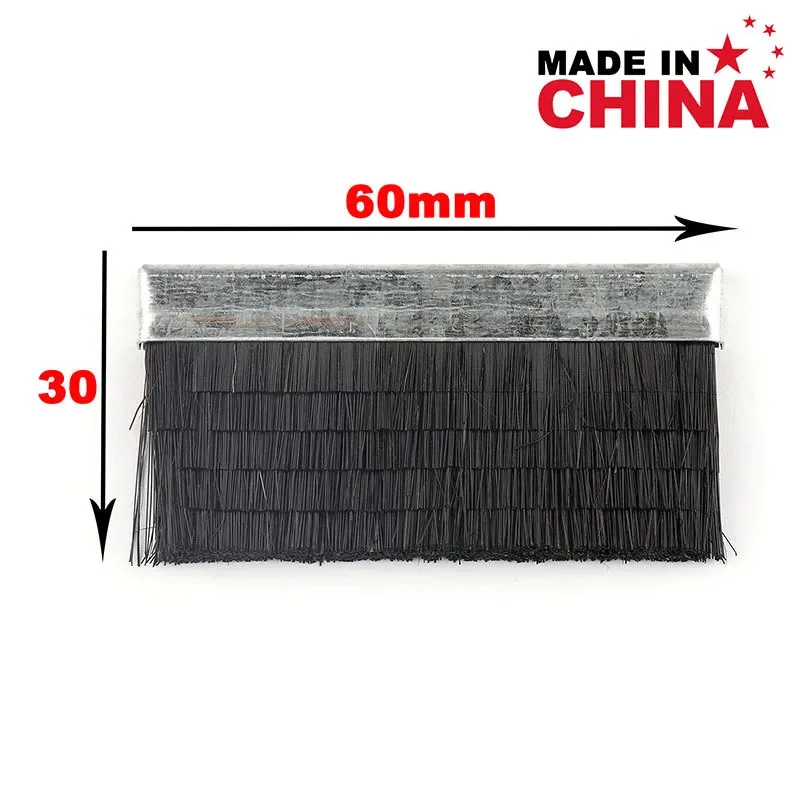 25 Pcs Wild Boar Black Brush 60×30mm With Cutting Layer For Computerized Flat Knitting Machines