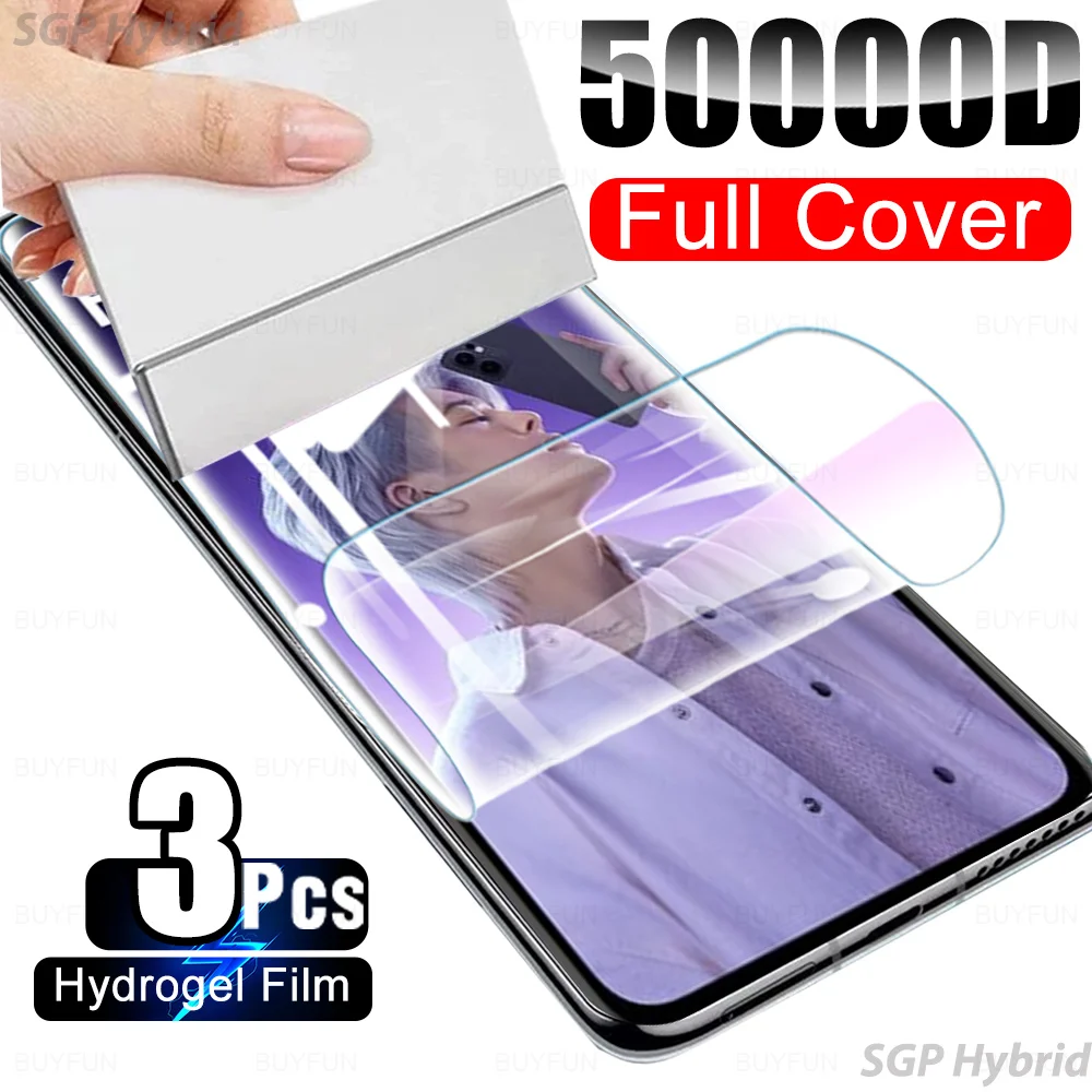 3 pi�ces pour Oppo Reno13 F 4G Film Hydrogel pas du verre Reno 13 Pro Reno13F 13F 13Pro OPPOReno13 Reno13Pro 5G protecteur d'�cran mondial