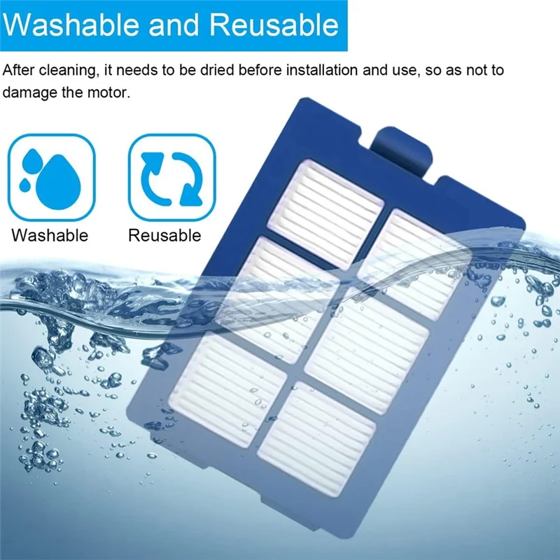 B59B-1Set Parts Accessories For Eufy Robovac X8 Hybrid Robot Vacuum Cleaner HEPA Filters Side Brush Mop Cloth Replacement Parts