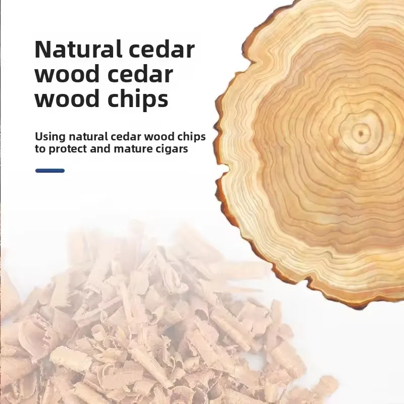 

Spanish Cedar 50g Shavings Aromatic Humidifying Cigar Box Case Smokers High-Quality Preservation