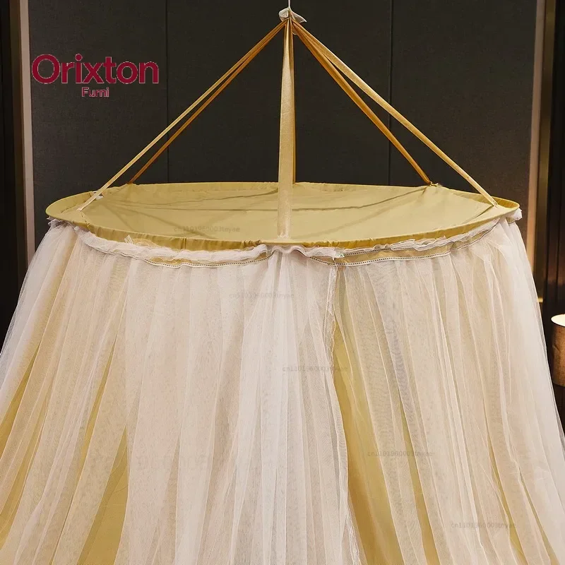 Big Size Double Layers Mosquito Net for Adults Kids Bed Valance Curtain Canopy Round Netting Tent for Home Decoration
