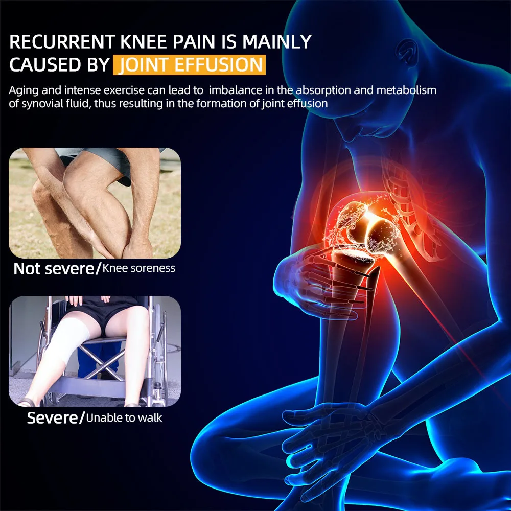 Multifunctional Smart Cordless Knee Massager Vibration Knee Relaxing Massage Machine Joint Knee Device Gifts for Friends