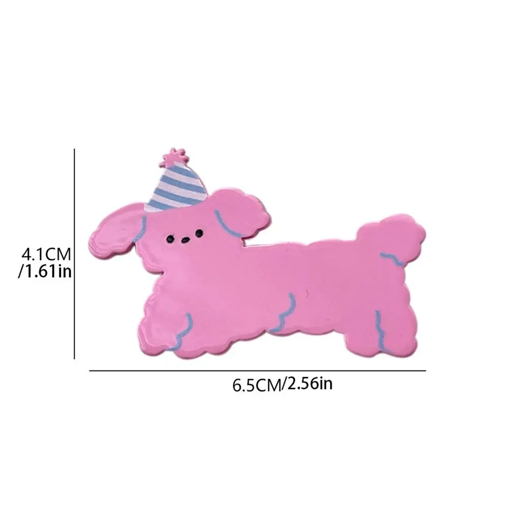 Personalizado Cartoon Animal Hair Clip para crianças, Y2K Acrílico Puppy Hairpin, Headwear Headdress, Dog Duckbill Clip